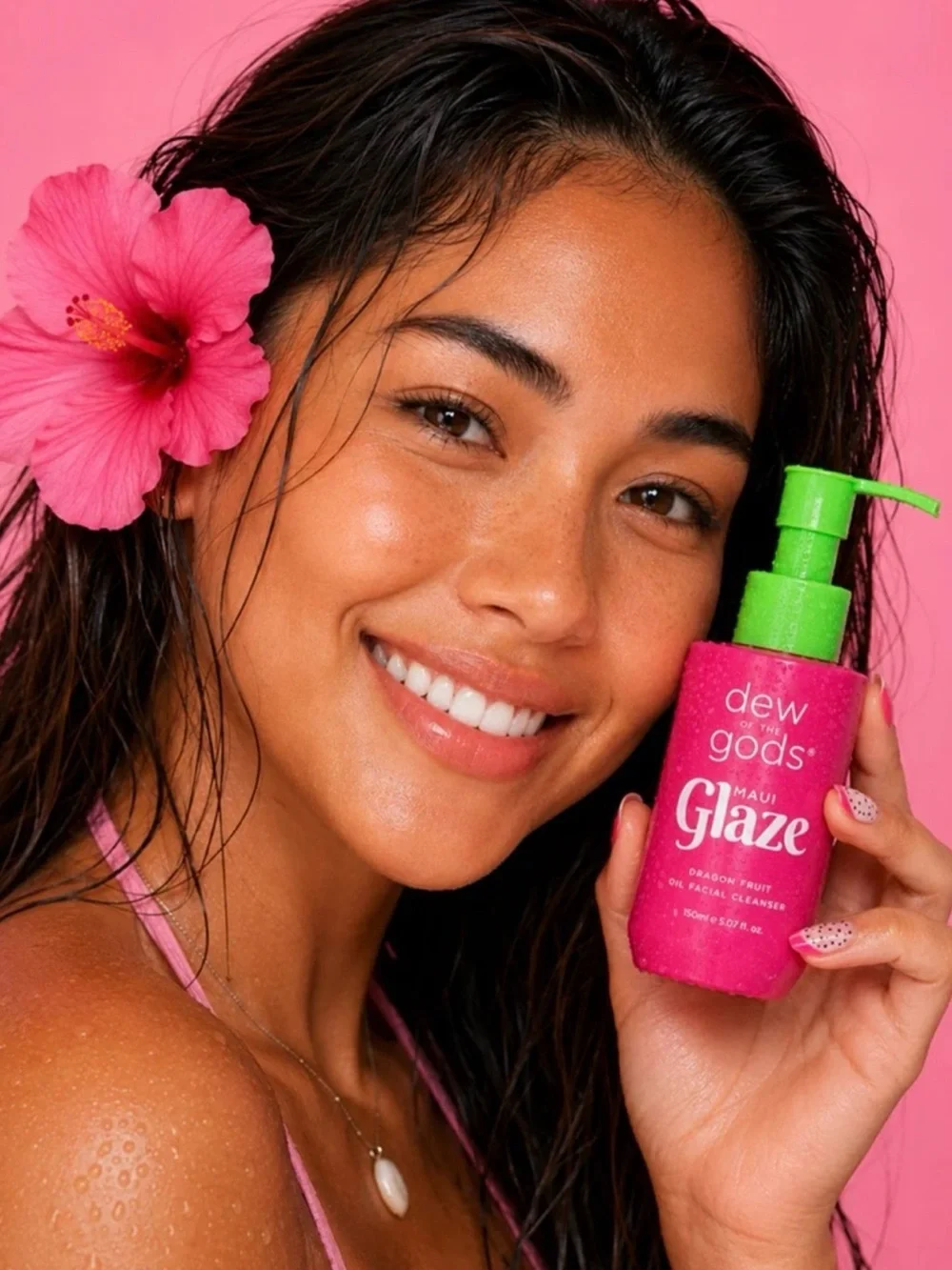 Dew of the Gods Maui Glaze dragon fruit oil facial cleanser